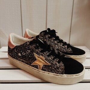 Golden Goose Hi Star Sparkle Sneakers - Size 40(Retails $695)